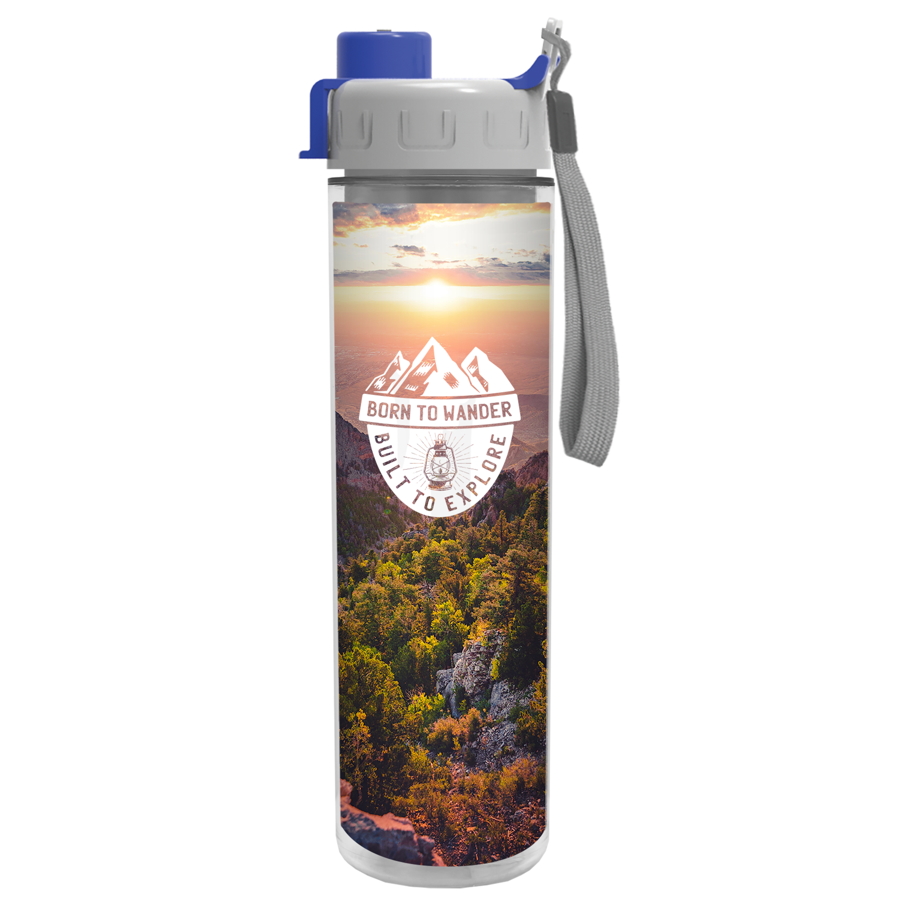 Chiller Insulated Bottle with Quick-Snap Lid and Full-Color Paper Insert - 16 oz.